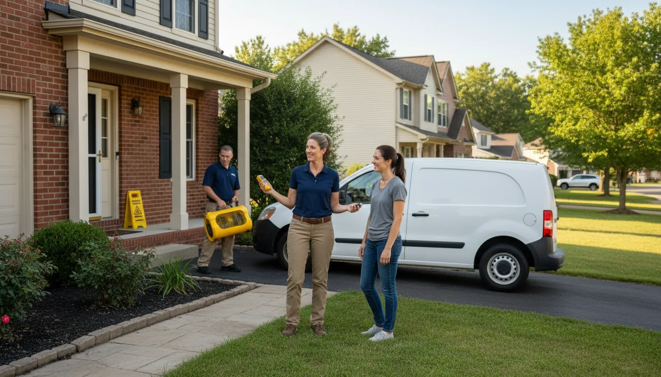 Residential water damage restoration in Midvale, ID